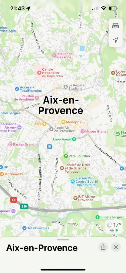 Aix-En-Provence, Charmant Studio Proche Toutes Comodites Et Axes Routiers, Linges Fournis Luaran gambar